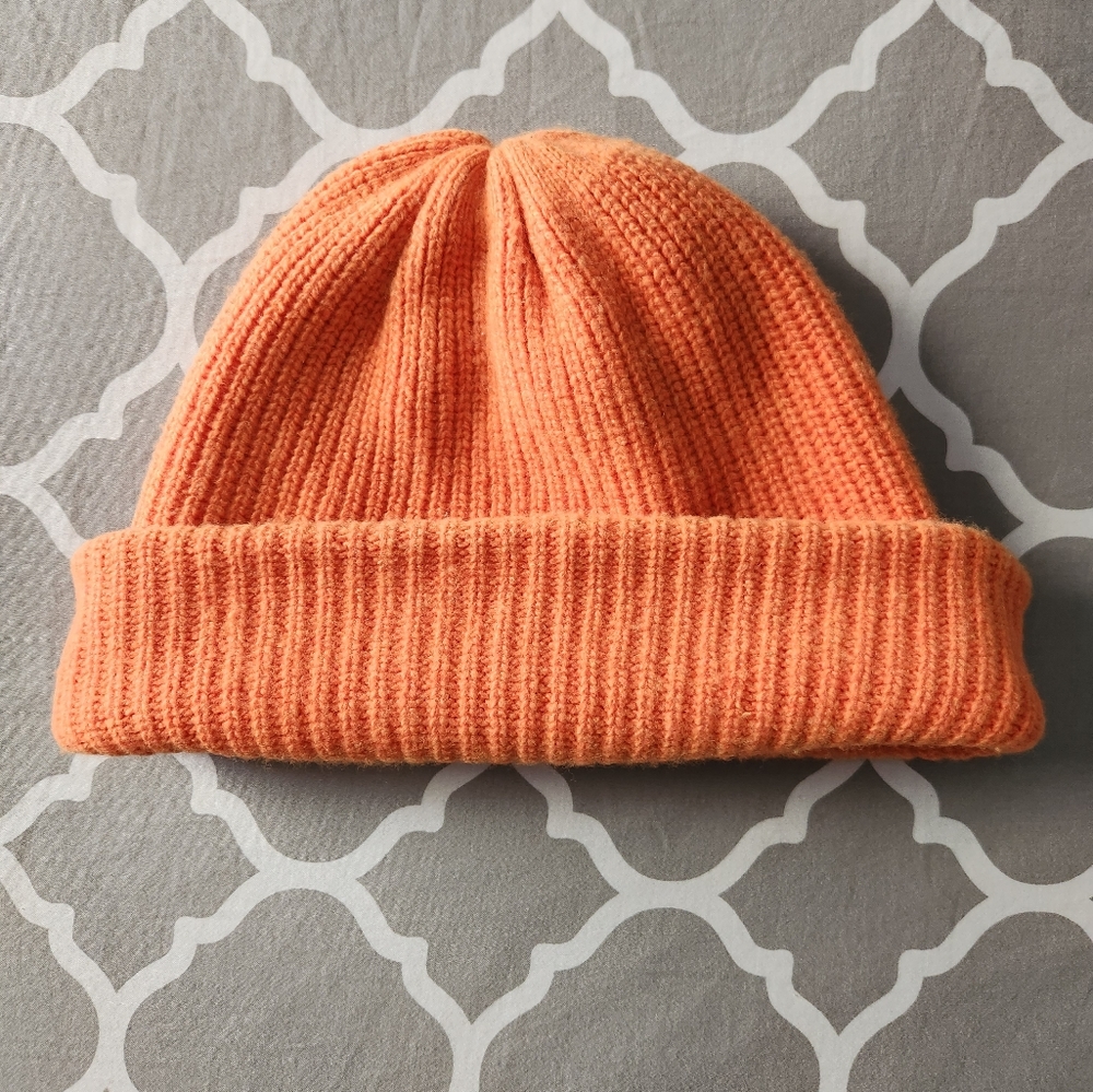 The Elder Statesman Orange 100% Cashmere Beanie Hat - one size, unisex